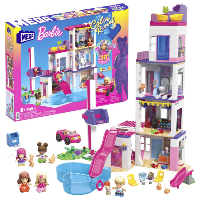 MEGA Barbie Color Reveal Dreamhouse Toy Building Set - Image 1 of 6