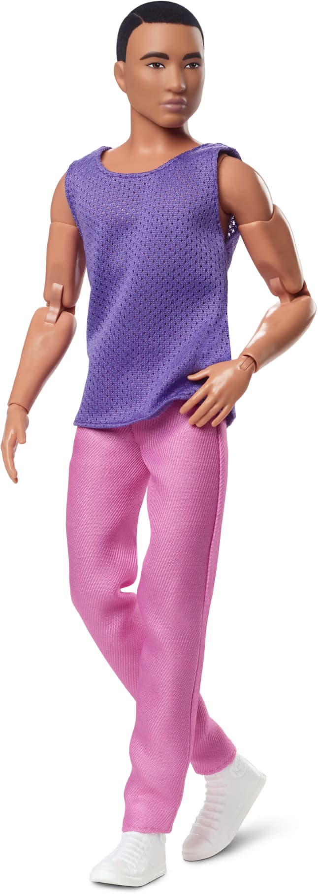 Ken Doll, Barbie Looks, Black Hair, Purple Top With Pink Pants - Image 1 of 6