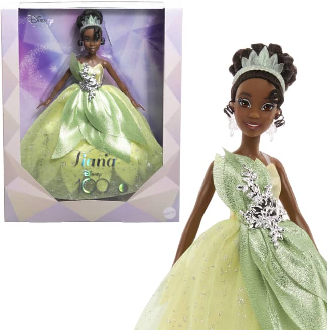 Disney Toys, Disney100 Collector Tiana Doll, Gifts For Kids And Collectors - Imagem 1 de 6