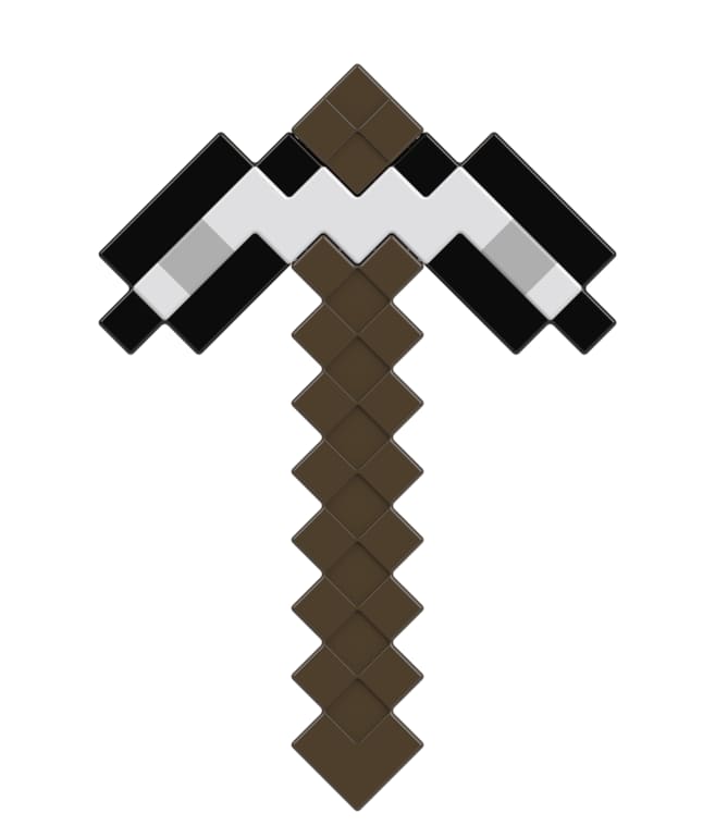 Minecraft Role-Play Toy Accessory Collection, Pixelated Design - Image 1 of 6