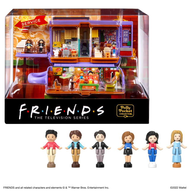 Polly Pocket Friends Compact Playset With 6 Character Dolls & 9 Accessories, Coffee Cup Exterior - Image 1 of 6
