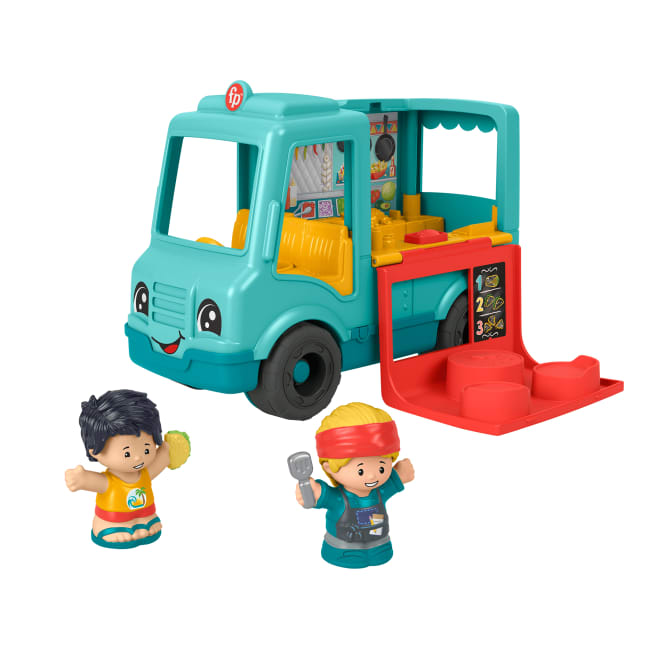 Fisher-Price Little People Serve It Up Food Truck Musical Toddler Toy Vehicle With 2 Figures - Imagem 1 de 6