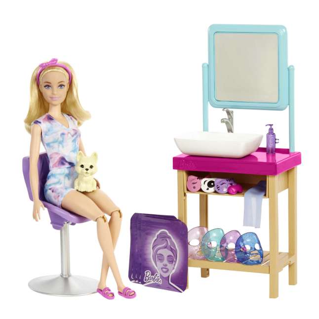 Barbie Fashion & Beauty Boneca Dia de Spa de Máscaras - Image 1 of 6