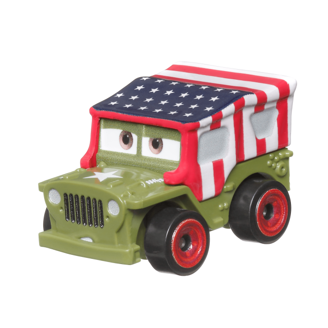 Cars de Disney y Pixar Minis Corredores Vehículo de Juguete Mini American Flag Sarge - Image 1 of 4