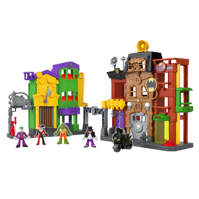 Imaginext DC Super Friends Crime Alley Playset With Batman & 4 Villain Figures - Image 1 of 6