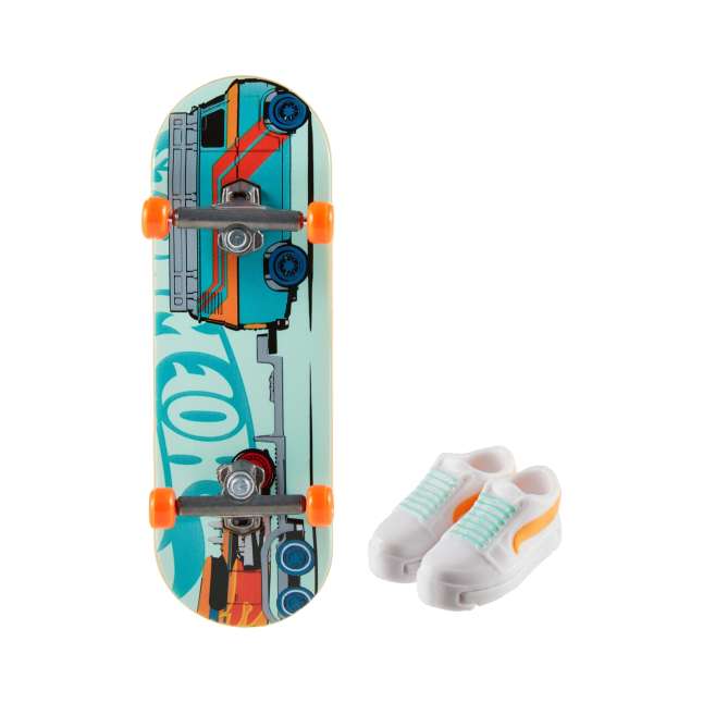 Hot Wheels Skate Veículo de Brinquedo Skateboard TIC-TAC TOWED™ com Tênis - Imagen 1 de 3