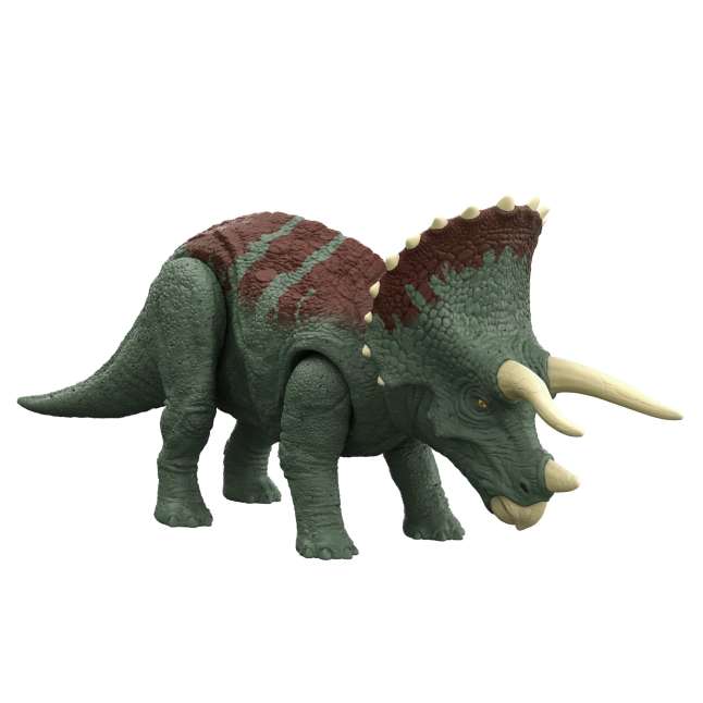 Jurassic World Dinossauro de Brinquedo Triceratops Ruge e Ataca - Image 1 of 6