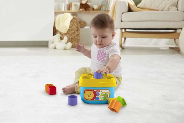 Fisher-Price Brinquedo para Bebês Balde Primeiros Blocos - Imagem 1 de 5