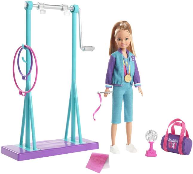 Barbie Team Stacie Doll And Gymnastics Playset - Imagem 1 de 6