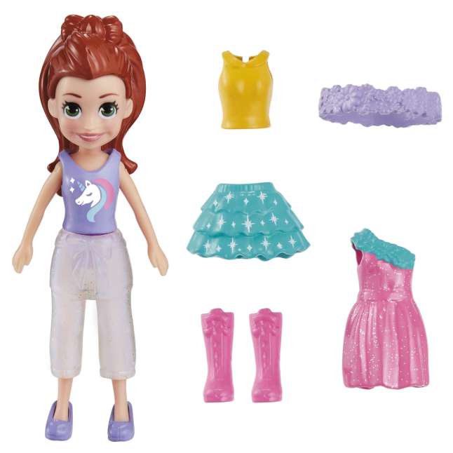 Polly Pocket Set de Juego Paquete de Modas Lila Shimmer & Shine - Imagen 1 de 5