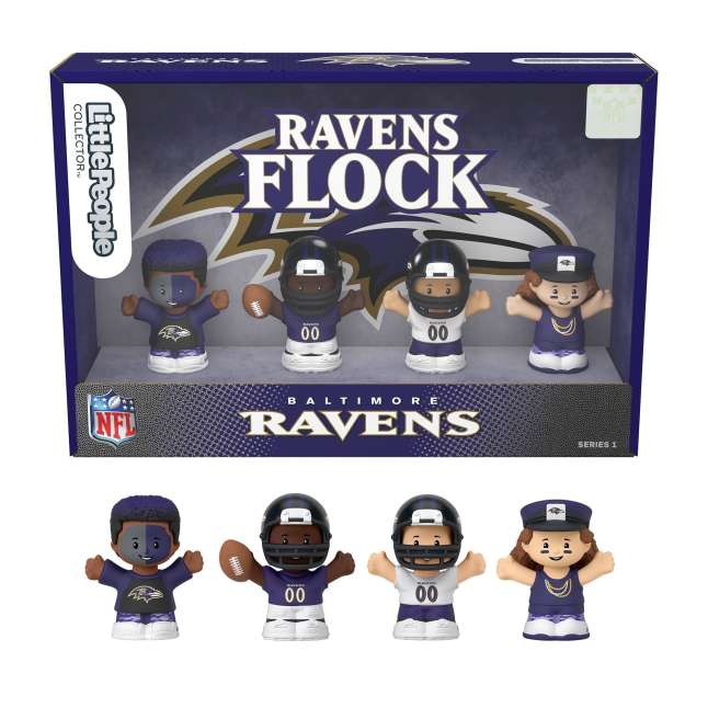 Little People Collector Baltimore Ravens Special Edition Set For Adults & NFL Fans, 4 Figures - Image 1 of 6