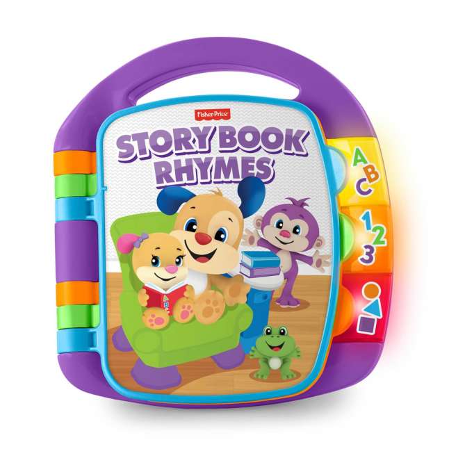 Fisher-Price Aprender e Brincar Brinquedo para Bebês Livro de Rimas - Imagen 1 de 7