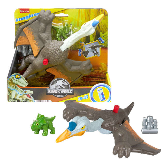 Imaginext Jurassic World Dinossauro de Brinquedo Quetzalcoatlus Voador - Image 1 of 6