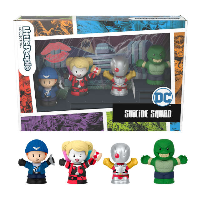 Little People Collector Suicide Squad Special Edition Figure Set, 4 Characters - Imagen 1 de 6