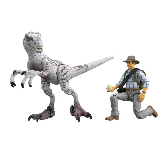 Jurassic World Toys Dr Grant & Raptor Figures Hammond Collection - Imagen 1 de 6
