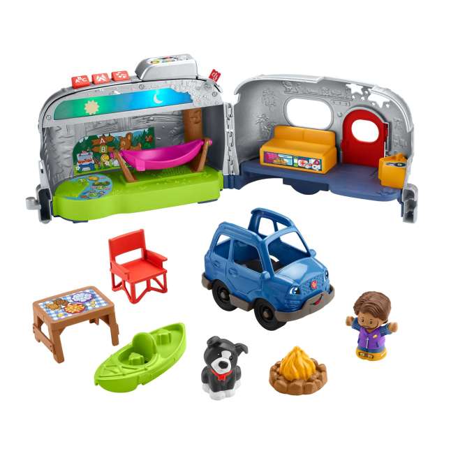Fisher-Price Little People Veículo de Brinquedo Trailer de Aventuras e Aprendizagem - Image 1 of 4