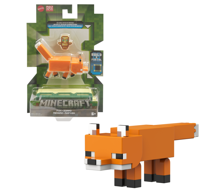 Minecraft Vanilla Figura de Acción Zorro 3.25