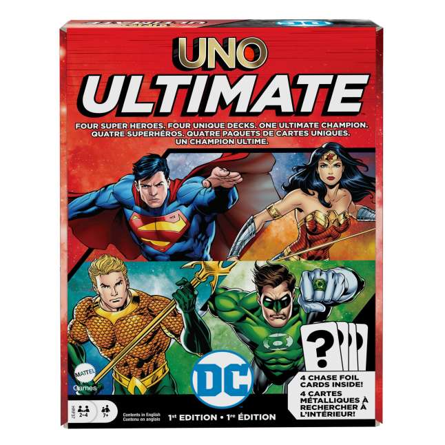 UNO Ultimate DC  Card Game With Collectible Foil Cards - Image 1 of 6