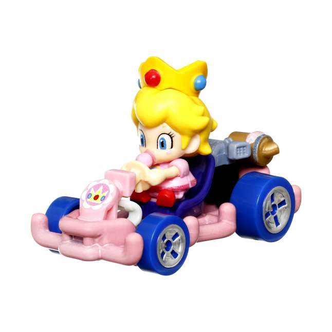Hot Wheels Mario Kart Veículo de Brinquedo Baby Peach Pipe Frame - Imagen 1 de 4