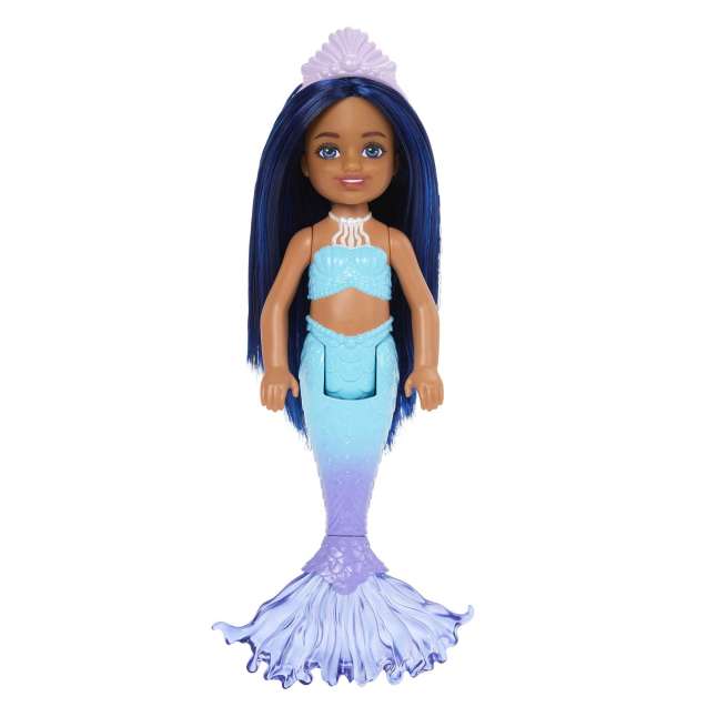 Mermaid Chelsea Barbie Doll With Blue Hair And Tail, Mermaid Toys - Imagem 1 de 6