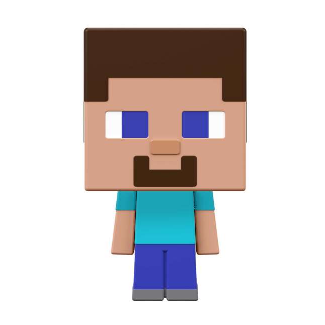 Minecraft Vanilla Figura de Acción Cabeza Mob Mini Steve - Imagem 1 de 6