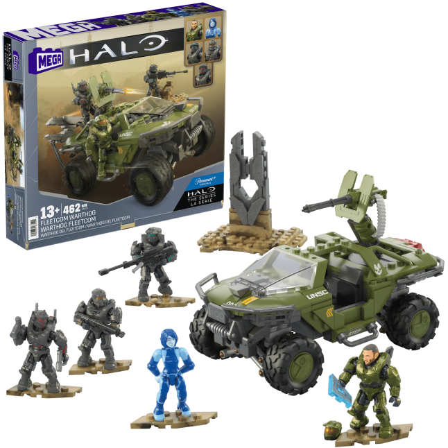 Mega  Halo  Coffret de Construction  Warthog Fleetcom, 5 Figurines - Image 1 of 6
