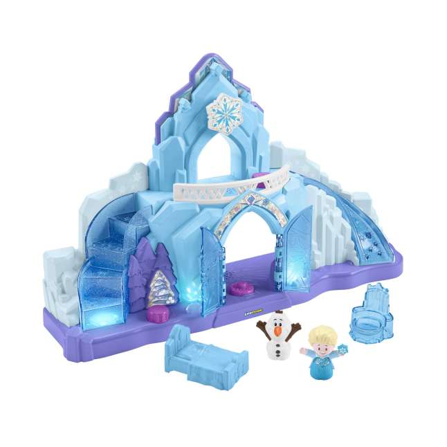 Disney Frozen Elsa's Ice Palace Little People Toddler Musical Playset With Elsa & Olaf Figures - Image 1 of 6