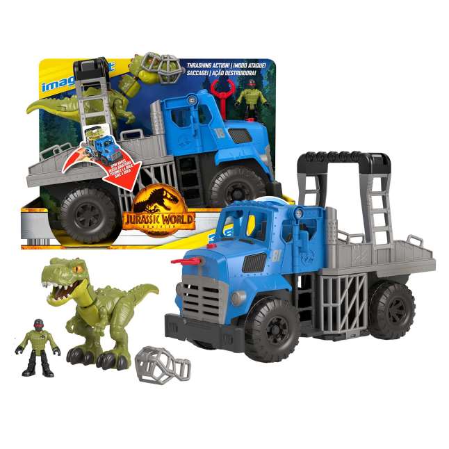 Imaginext Jurassic World Vehículo de Juguete Transportadora de Dinosaurios - Image 1 of 6