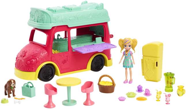 Polly Pocket Set de Juego Camión de Licuados - Image 1 of 6