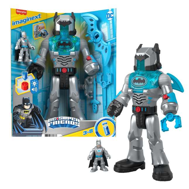 Imaginext DC Super Friends Figura de Ação Insiders Batman Cinza - Image 1 of 6