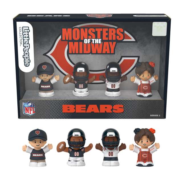 Little People Collector Chicago Bears Special Edition Set For Adults & NFL Fans, 4 Figures - Image 1 of 6