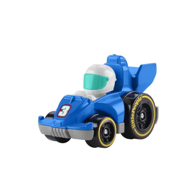 Little People Hot Wheels Juguete para Bebés Vehículo Wheelies Azul de Carreras - Image 1 of 6