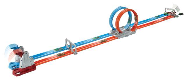 Hot Wheels Double Loop Dash, Track Set - Image 1 of 6