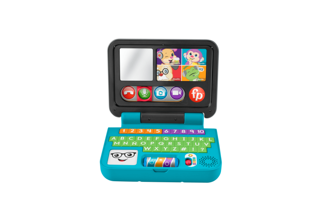 Fisher-Price Ríe y Aprende Juguete para Bebés Mi Primer Laptop De Aprendizaje - Imagen 1 de 7