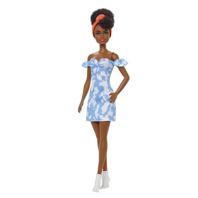Barbie Fashionista Muñeca Vestido Tie Dye Mezclilla - Imagen 1 de 6