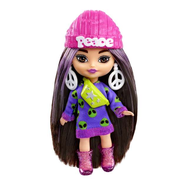 Barbie Extra Mini Minis Muñeca Sudadera de Alien - Imagen 1 de 5