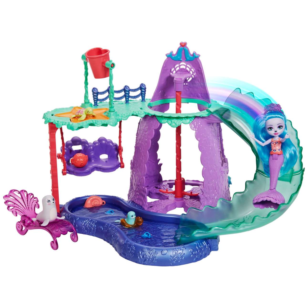 Набор игровой Enchantimals Большой аквапарк с куклой и питомцами - Image 1 of 7