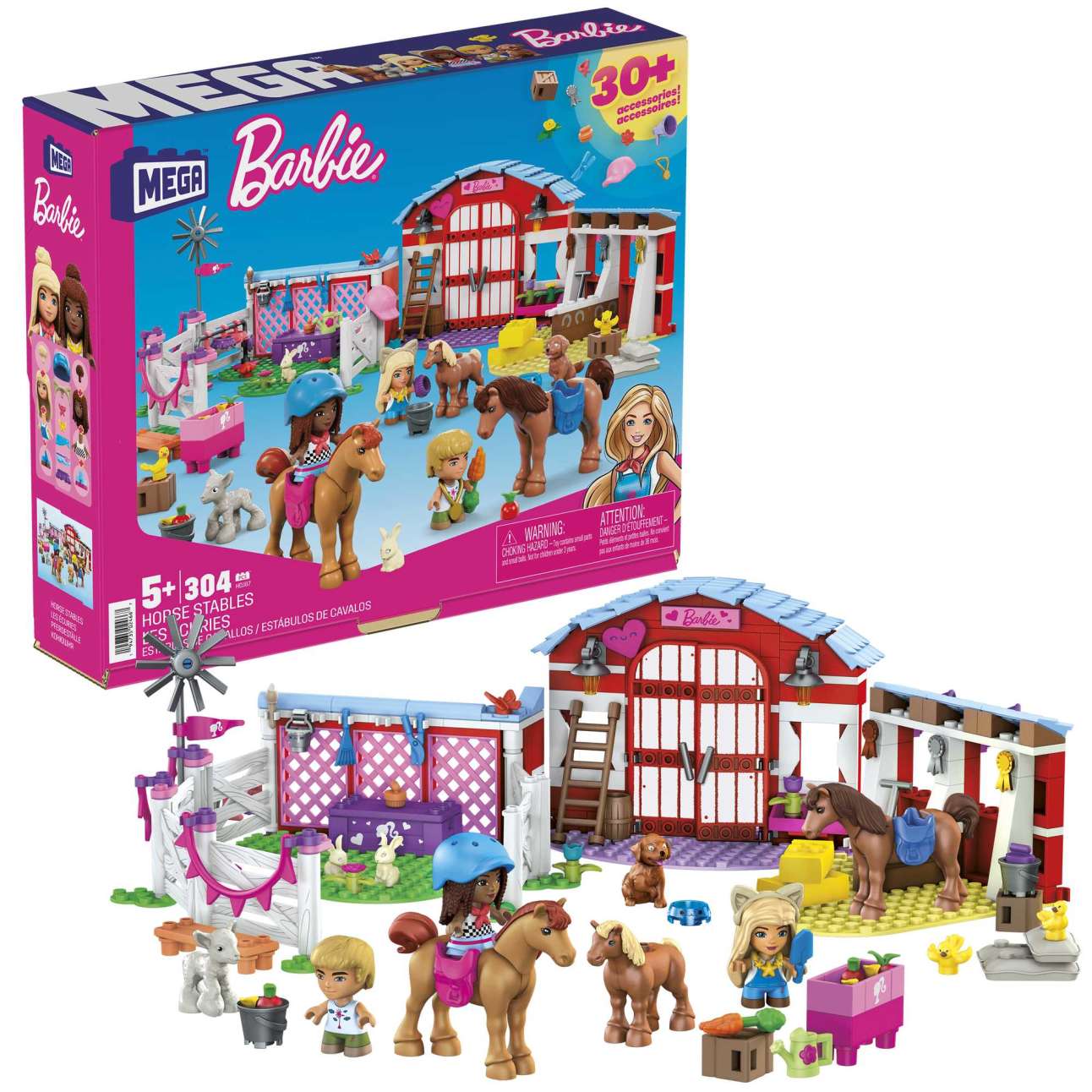 Конструктор для детей Mega Construx Barbie Конный двор - Image 1 of 7