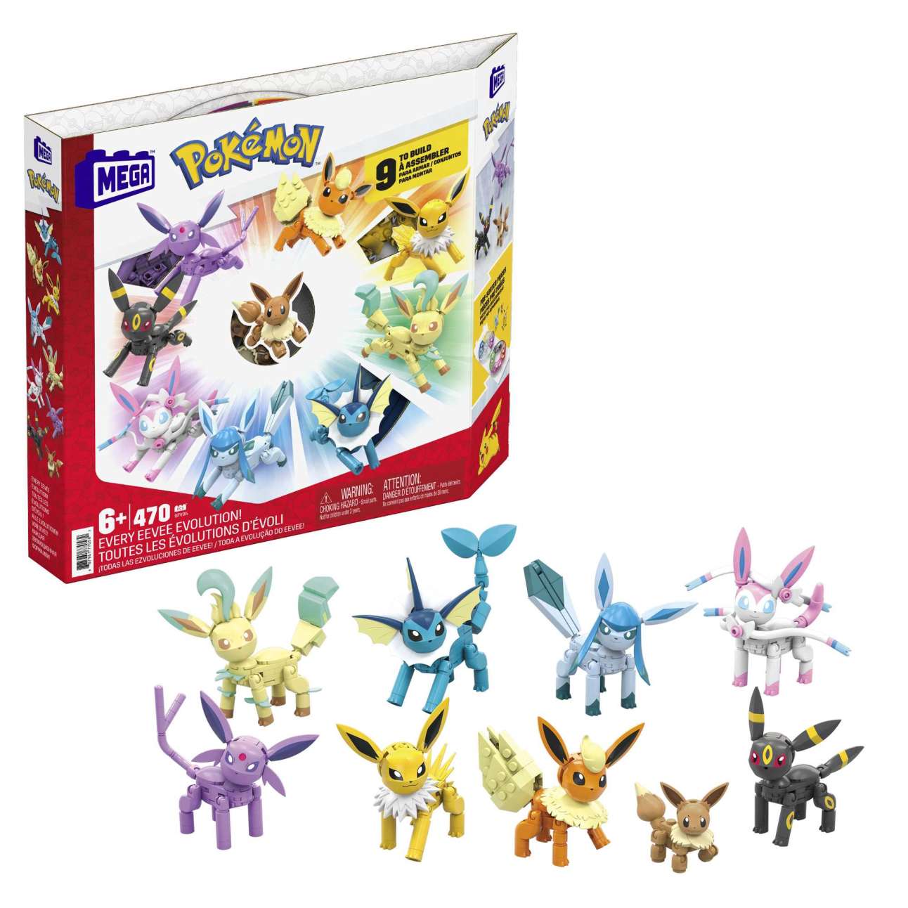 Mega Construx Pokémon – Coffret Évolutions D’Évoli ! - Imagen 1 de 6