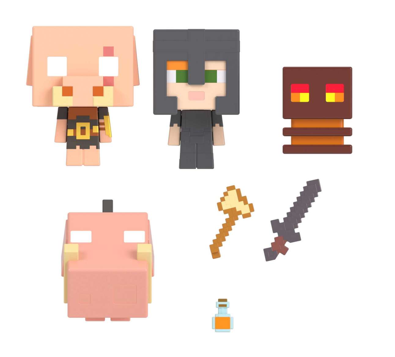 Minecraft Nether Fire Battle Story Pack Figures - Image 1 of 5