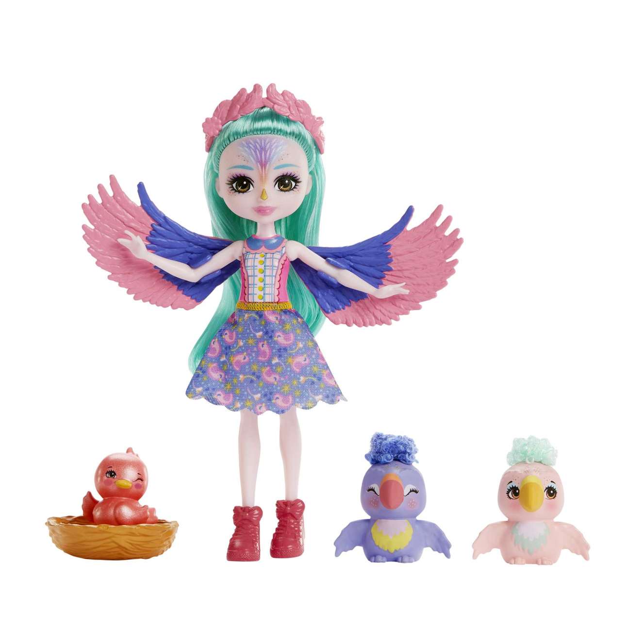 Enchantimals City Tails Hoofdstraat Filia Vink Familie Poppen - Image 1 of 7