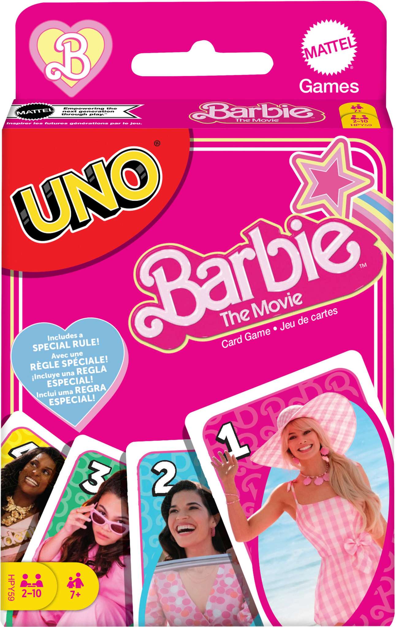 UNO Barbie - jeu de cartes inspiré du film Barbie - Imagen 1 de 6