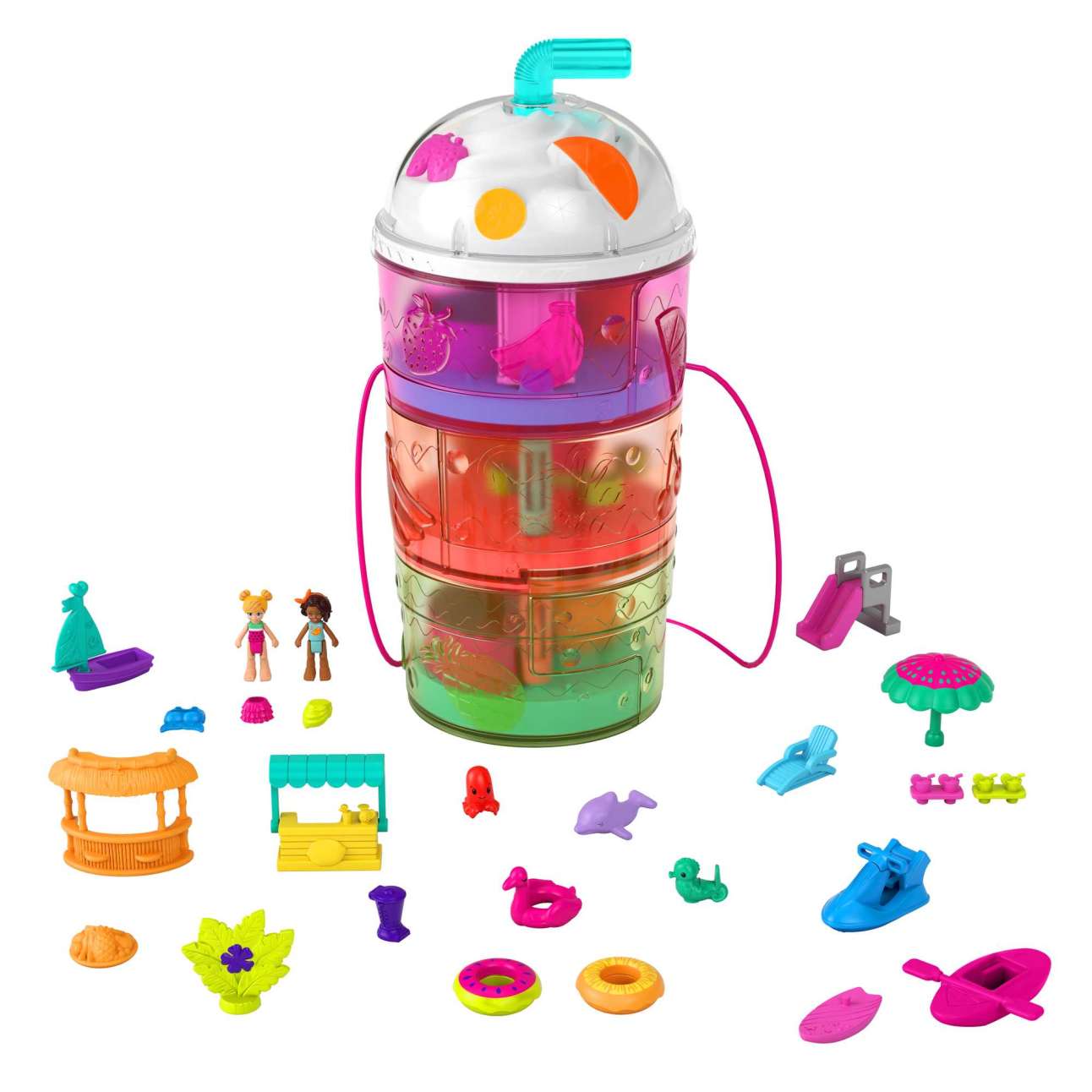 Polly Pocket Spin ‘n Surprise Waterpark Compact Playset - Image 1 of 6