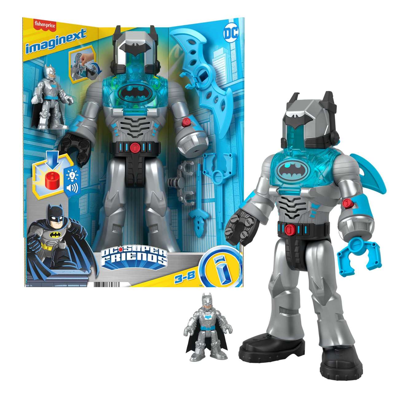 Imaginext DC Super Friends Batman Insider & Exo Suit - Defender Grey - Image 1 of 6