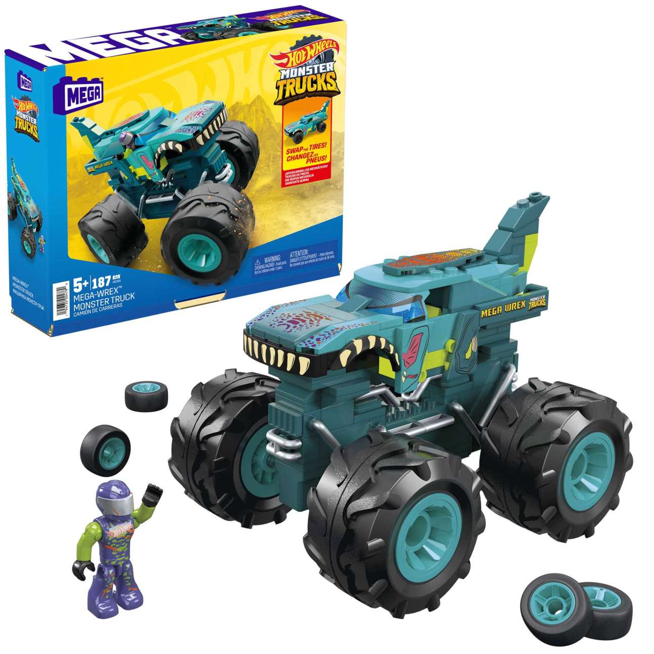 Конструктор Mega Construx Hot Wheels Монстр-трак Мега Рекс - Image 1 of 7