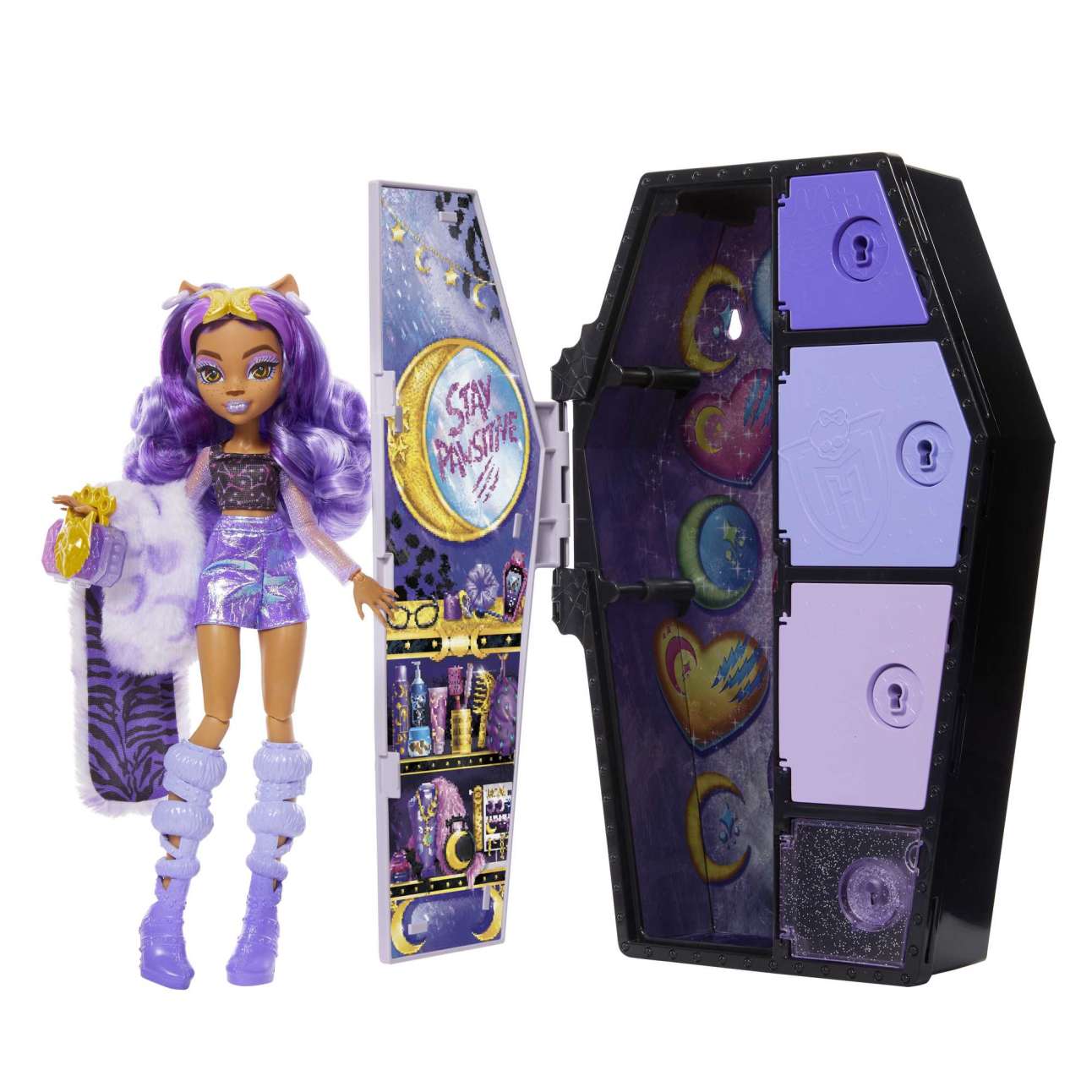 Monster High - Casiers Secrets De Clawdeen Wolf Look Irisé - Poupée - 4 Ans Et + - Imagen 1 de 8