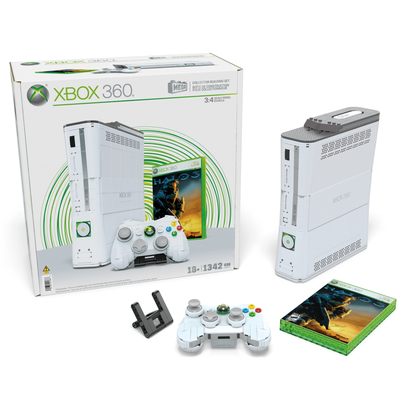 Mega-Réplique Microsoft Xbox 360-Coffret Construction (1 342 Pièces) - Image 1 of 6