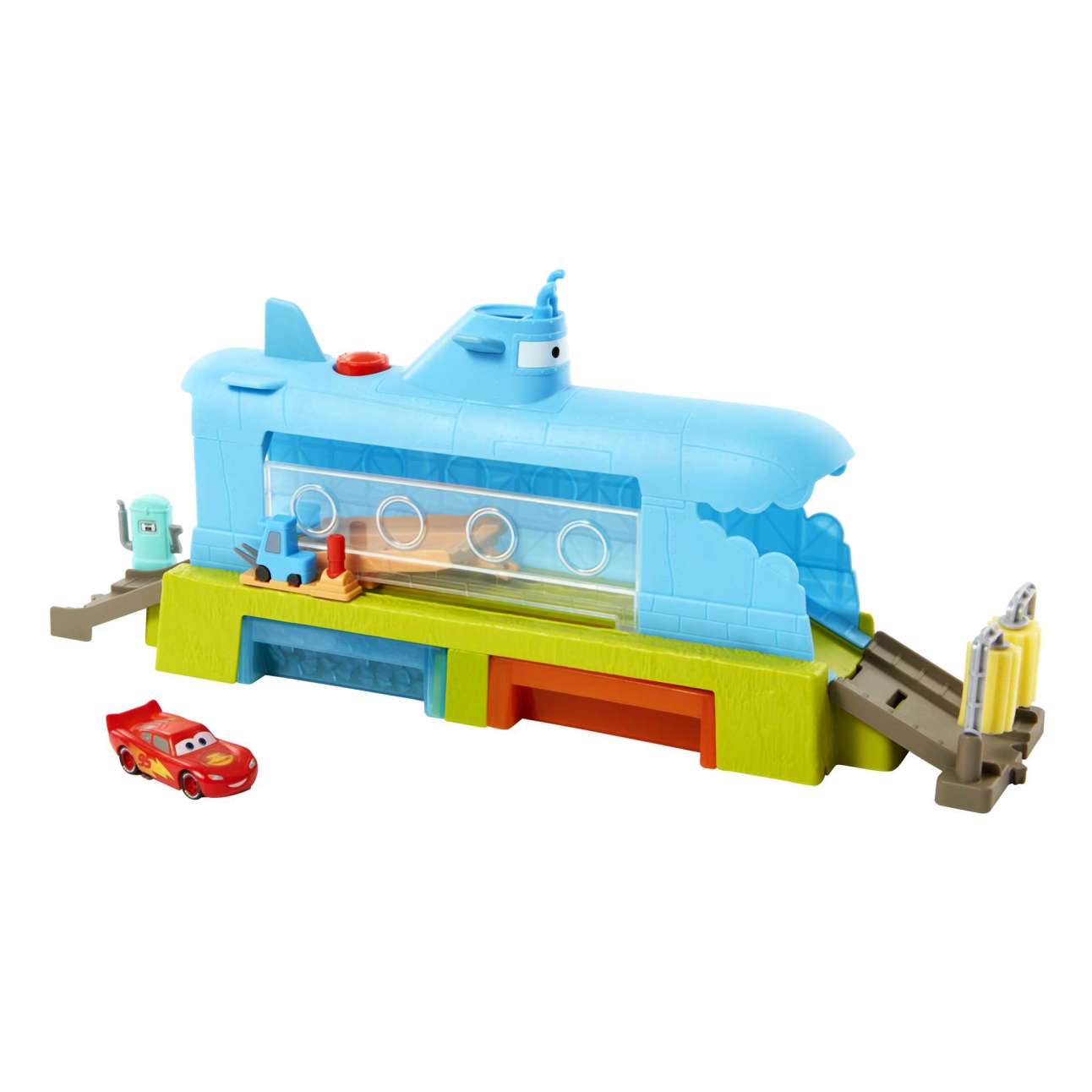 Disney and Pixar Cars Color Change Whale Car Wash Playset - Image 1 of 6