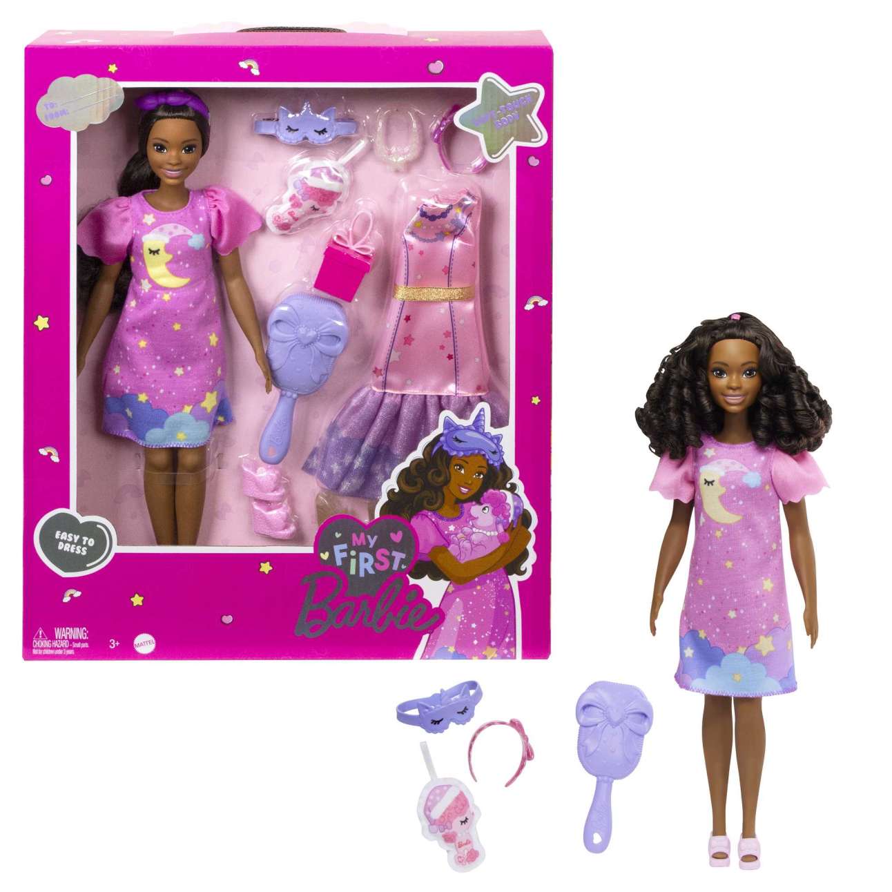 Barbie - Ma Première Barbie - Poupée Brune - Poupée Mannequin - 3 Ans Et + - Image 1 of 8