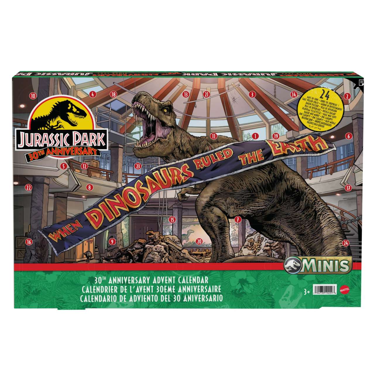 Jurassic World-Calendrier De L’Avent Avec Mini Jouets Dinosaures - Image 1 of 6